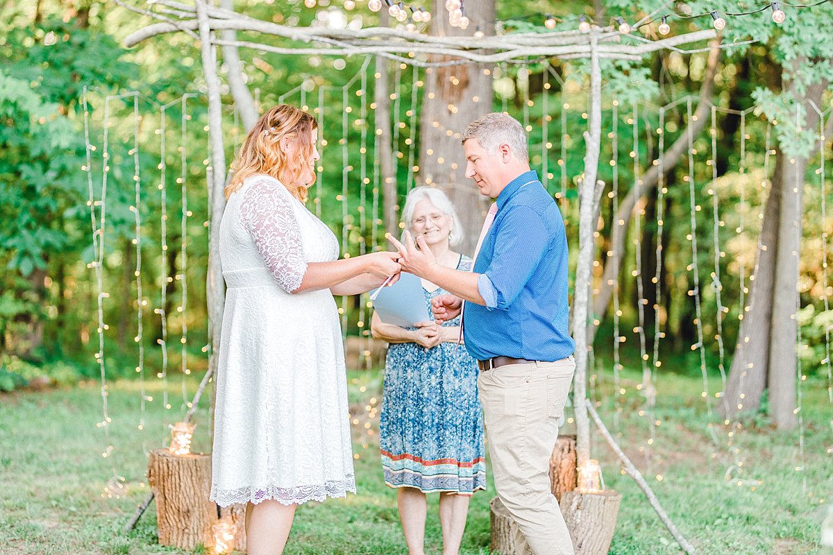 Intimate Backyard Wedding | The Syzmanski's | Aubrey Lynn Photography