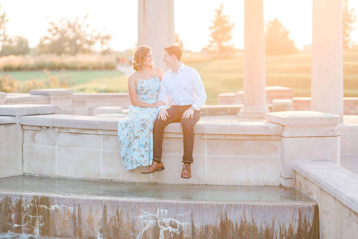 Golden Sunset Engagement at Coxhall Gardens | Aubrey Lynn Photography